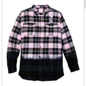Disney Ratatouille black and pink ombré flannel